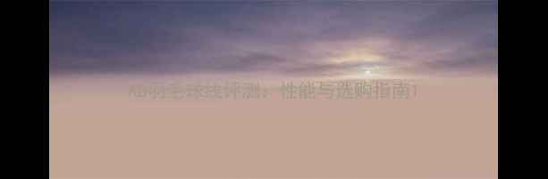 图片 AB羽毛球线评测：性能与选购指南1