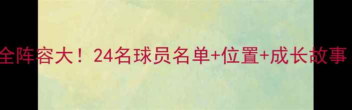 图片 BRYANI足球队赛季全阵容大！24名球员名单+位置+成长故事（附战术板图解）1