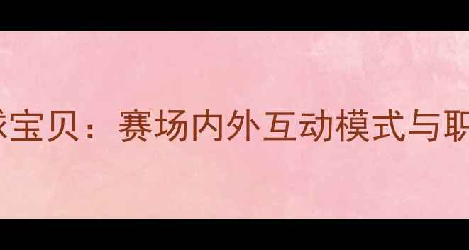 图片 CBA球员与篮球宝贝：赛场内外互动模式与职业发展新趋势