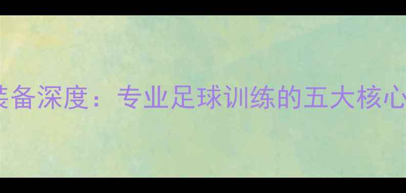 图片 Puma球员版训练装备深度：专业足球训练的五大核心要素与实战技巧1