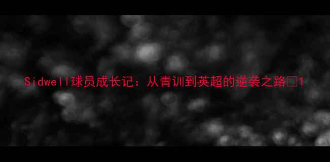 图片 Sidwell球员成长记：从青训到英超的逆袭之路✨1