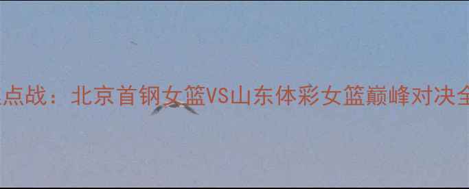 图片 WCBA焦点战：北京首钢女篮VS山东体彩女篮巅峰对决全纪录2
