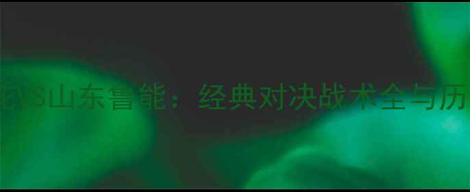 图片 上海申花VS山东鲁能：经典对决战术全与历史意义2