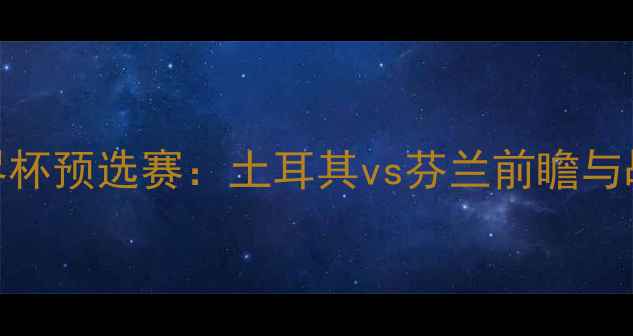 图片 世界杯预选赛：土耳其vs芬兰前瞻与战术