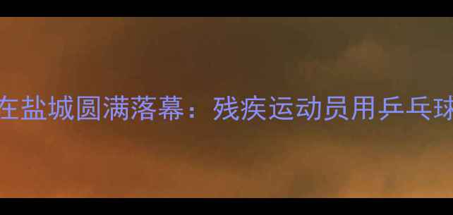 图片 世界特奥会乒乓球赛事在盐城圆满落幕：残疾运动员用乒乓球的弧线书写平等与希望