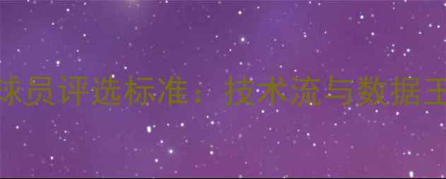 图片 中国篮球最佳球员评选标准：技术流与数据王者的巅峰对决