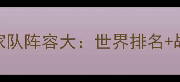 图片 中国羽毛球男双国家队阵容大：世界排名+战术+未来赛事展望2