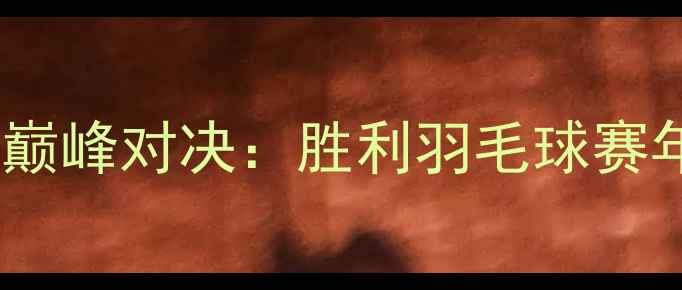 图片 中国羽毛球联赛巅峰对决：胜利羽毛球赛年度回顾与技术1