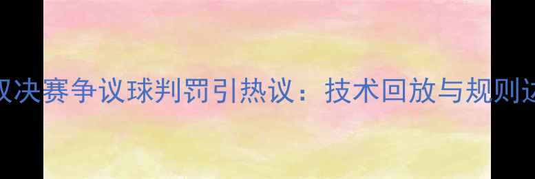 图片 乒乓球女双决赛争议球判罚引热议：技术回放与规则边界的深度