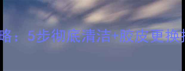 图片 乒乓球胶皮去除全攻略：5步彻底清洁+胶皮更换技巧（附工具清单）2