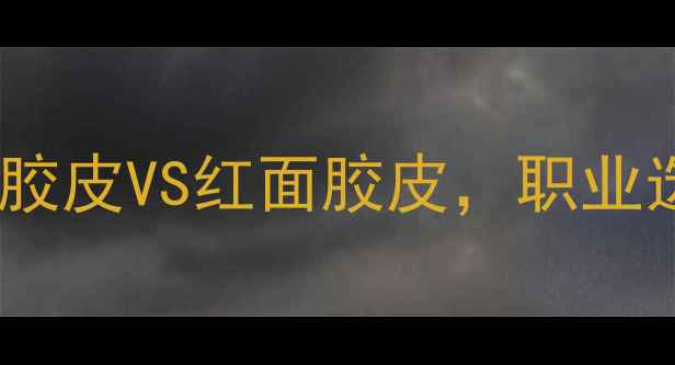 图片 乒乓球胶皮硬度全：黑面胶皮VS红面胶皮，职业选手和入门党如何选择？1