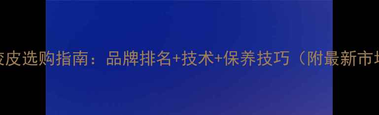 图片 乒乓球胶皮选购指南：品牌排名+技术+保养技巧（附最新市场报告）