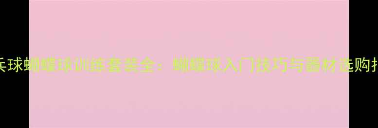 图片 乒乓球蝴蝶球训练套装全：蝴蝶球入门技巧与器材选购指南