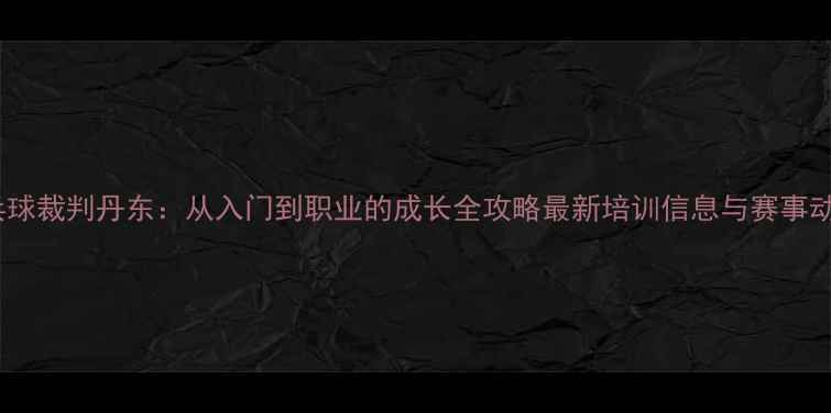 图片 乒乓球裁判丹东：从入门到职业的成长全攻略最新培训信息与赛事动态2