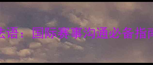 图片 乒乓球裁判法语：国际赛事沟通必备指南与专业术语