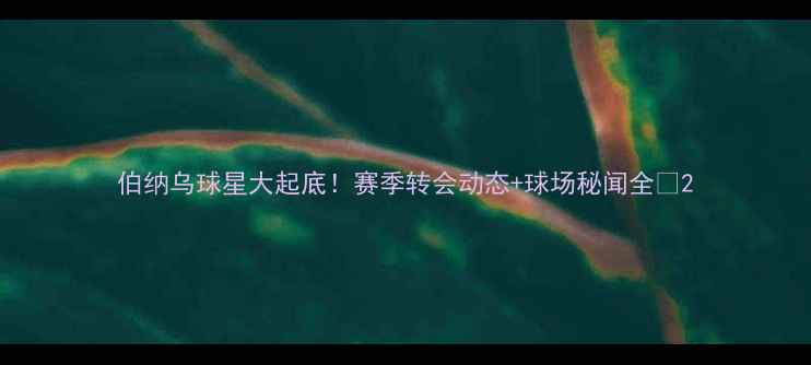 图片 伯纳乌球星大起底！赛季转会动态+球场秘闻全🏆2