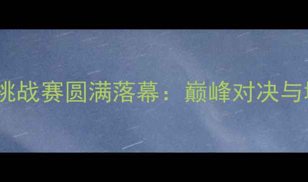 图片 佛山羽毛球国际挑战赛圆满落幕：巅峰对决与城市风采全记录1