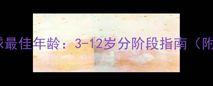 图片 儿童学羽毛球最佳年龄：3-12岁分阶段指南（附训练计划）2