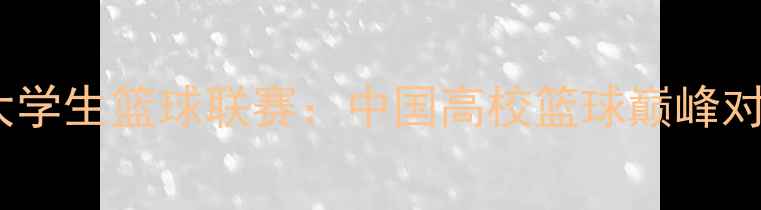 图片 全国大学生篮球联赛：中国高校篮球巅峰对决全1