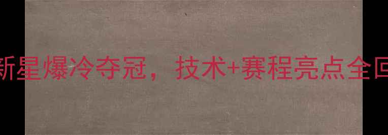 图片 全国锦标赛：国乒新星爆冷夺冠，技术+赛程亮点全回顾（附深度分析）