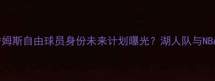图片 勒布朗·詹姆斯自由球员身份未来计划曝光？湖人队与NBA前景深度2