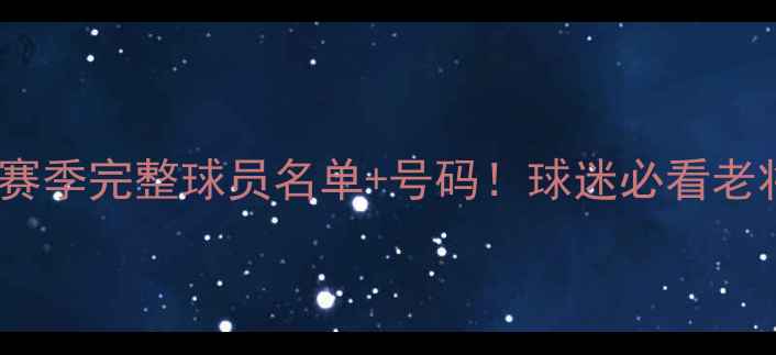 图片 北京国安赛季完整球员名单+号码！球迷必看老将新秀全1