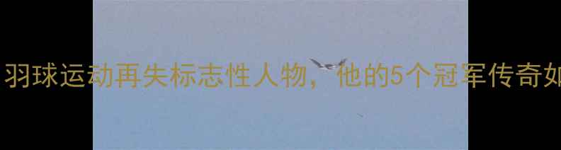 图片 印尼羽坛传奇林丹逝世：羽球运动再失标志性人物，他的5个冠军传奇如何改写世界羽坛格局？1