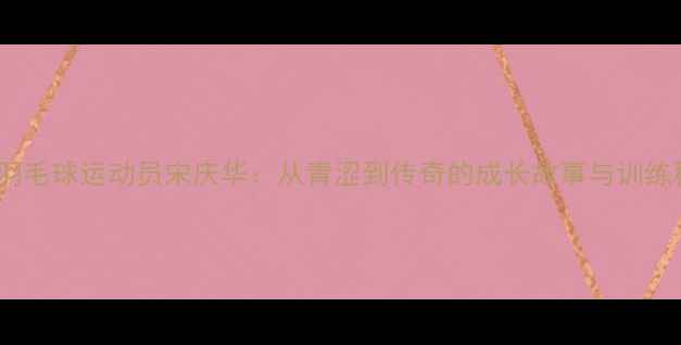 图片 国家羽毛球运动员宋庆华：从青涩到传奇的成长故事与训练秘籍1