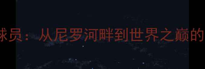 图片 埃及的NBA球员：从尼罗河畔到世界之巅的成长与突破