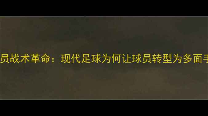 图片 守门员战术革命：现代足球为何让球员转型为多面手？1