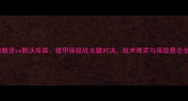图片 弗赖堡vs勒沃库森：德甲保级战关键对决，战术博弈与保级悬念全2