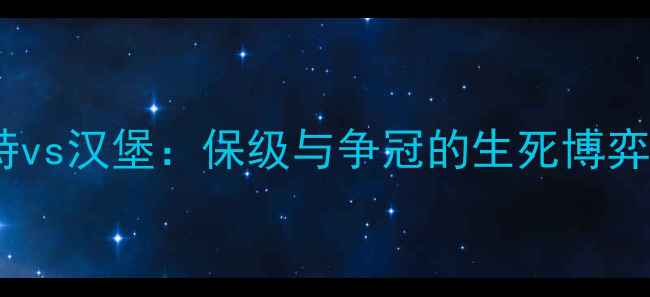 图片 德甲焦点战达姆施塔特vs汉堡：保级与争冠的生死博弈，赛季终极对决前瞻2