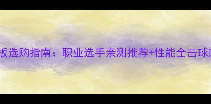 图片 必看核心碳素乒乓球板选购指南：职业选手亲测推荐+性能全击球感弧圈速度真实测评1