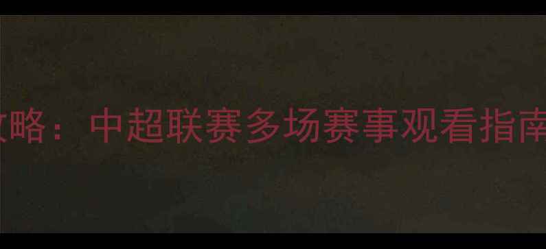 图片 恒大套票全攻略：中超联赛多场赛事观看指南及购票优惠2