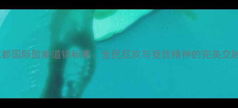 图片 成都国际跆拳道锦标赛：全民狂欢与竞技精神的完美交融1