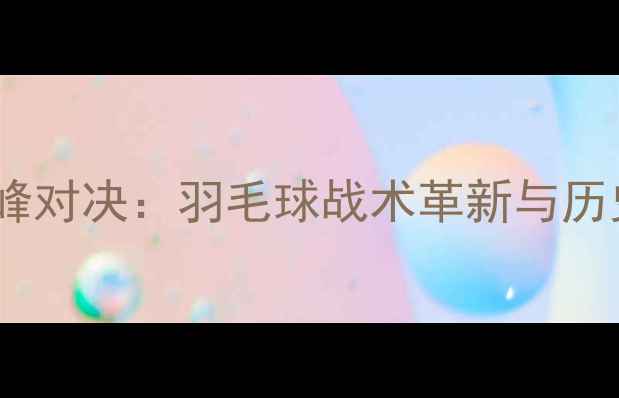 图片 林丹VS安赛龙巅峰对决：羽毛球战术革新与历史性战役的深度1
