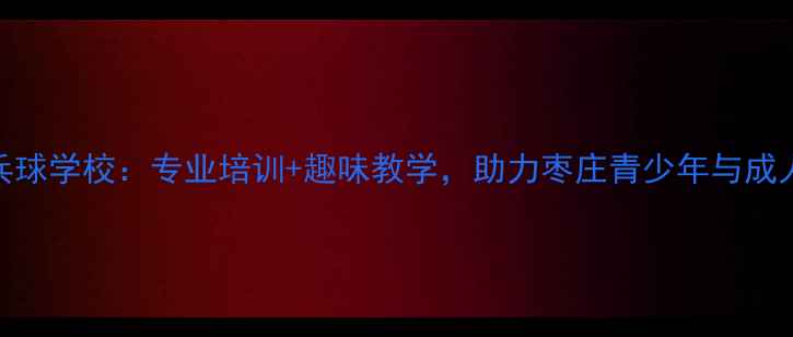 图片 枣庄威龙乒乓球学校：专业培训+趣味教学，助力枣庄青少年与成人提升球技！