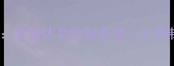 图片 横幅乒乓球赛：校园体育的新高潮！从赛制到技巧全面2