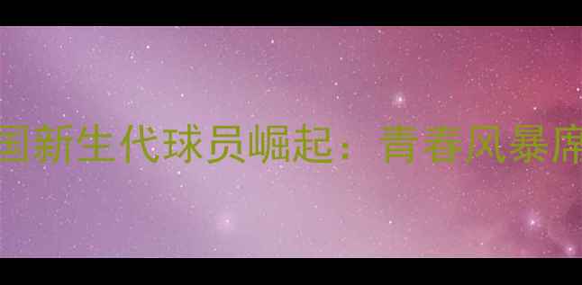 图片 欧洲杯德国新生代球员崛起：青春风暴席卷绿茵场