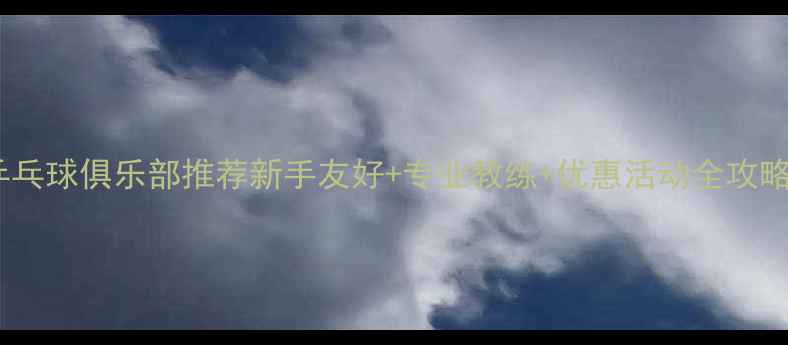 图片 武汉乒乓球俱乐部推荐新手友好+专业教练+优惠活动全攻略🏓💥1