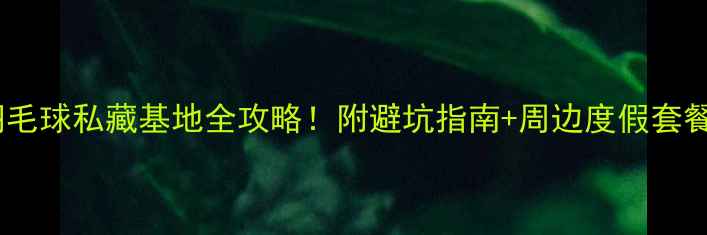 图片 武汉羽毛球私藏基地全攻略！附避坑指南+周边度假套餐推荐1