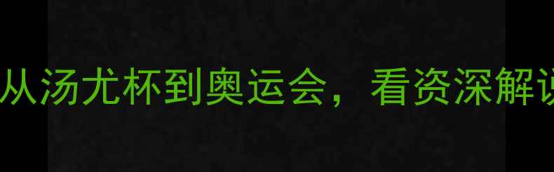 图片 洪钢解说羽毛球全攻略：从汤尤杯到奥运会，看资深解说如何拆解世界顶级赛事2