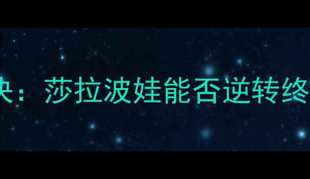 图片 海宁国际网球公开赛巅峰对决：莎拉波娃能否逆转终结者海宁？历史性战役深度2