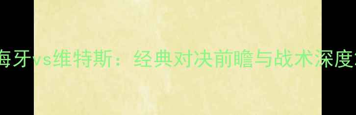 图片 海牙vs维特斯：经典对决前瞻与战术深度2