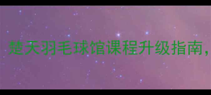 图片 深圳南山区专业羽毛球馆：楚天羽毛球馆课程升级指南，系统提升球技+体能+战术