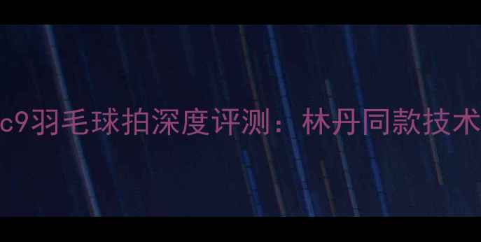 图片 澳加林联名款Ac9羽毛球拍深度评测：林丹同款技术与实战性能全1
