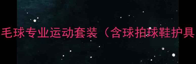 图片 爆款男装推荐：胜利羽毛球专业运动套装（含球拍球鞋护具）高性价比训练装备全