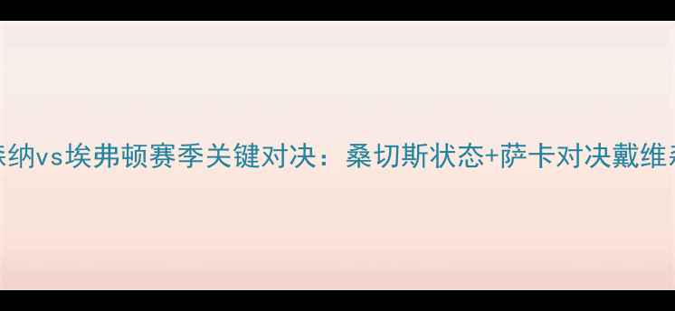 图片 爆款英超焦点战！阿森纳vs埃弗顿赛季关键对决：桑切斯状态+萨卡对决戴维森，谁将主宰北伦敦？