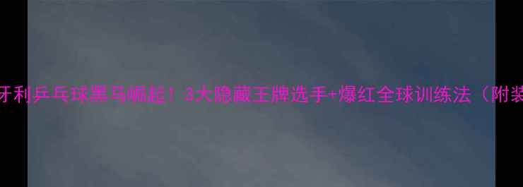 图片 爆款🔥匈牙利乒乓球黑马崛起！3大隐藏王牌选手+爆红全球训练法（附装备清单）