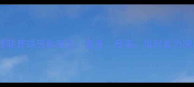 图片 狂野篮球联赛球员数据全：速度、身高、投射能力深度盘点1